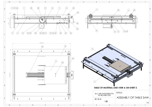 assembly of table saw (sheet 1) 1
